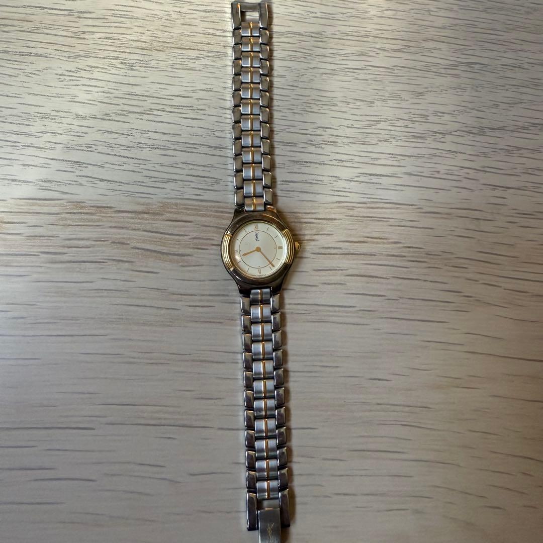 YSL イヴサンローラン 腕時計 コンビ 電池切れ - メルカリ