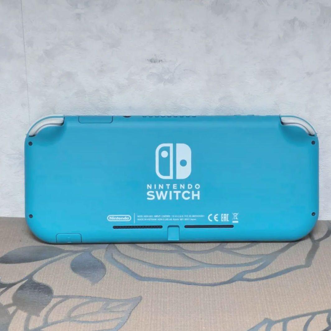 switch lite ターコイズ 本体のみ microSD +1000円 - メルカリ