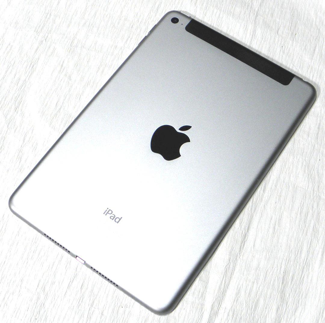 iPad mini 4（第4世代）SIMフリー☆バッテリー最大容量92％ 罅有