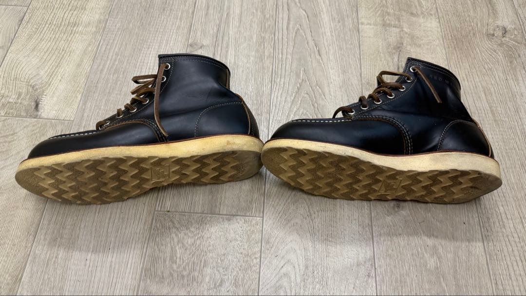 レッドウイングモックトゥブーツ9874 71/2（25.5cm ブラック犬タグ）