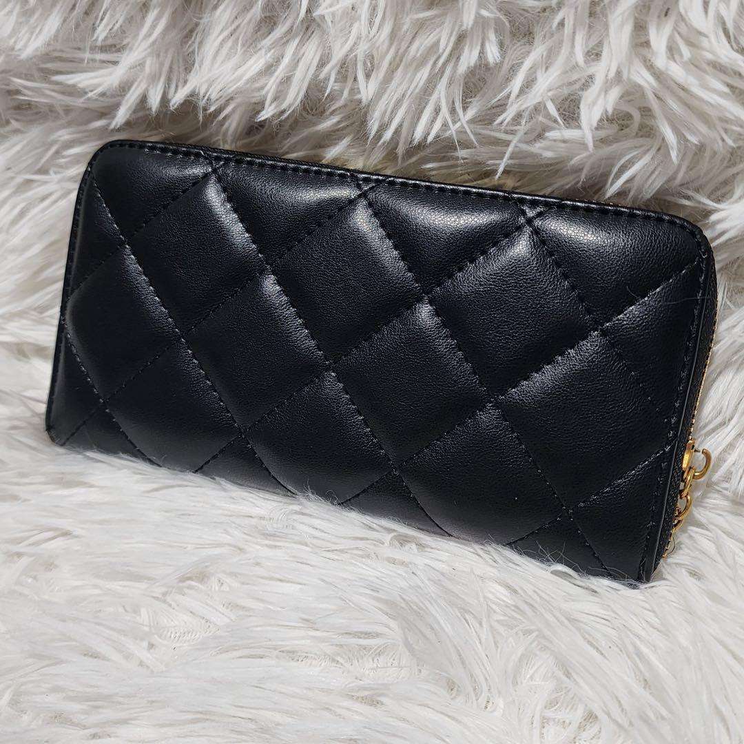 シャネル 長財布 キルティング デカロゴ 黒 ノベルティ - メルカリ