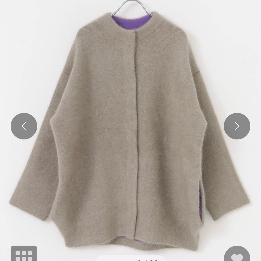 極美品✨試着のみ エレンディーク CNラクーンミックスWカーディガン