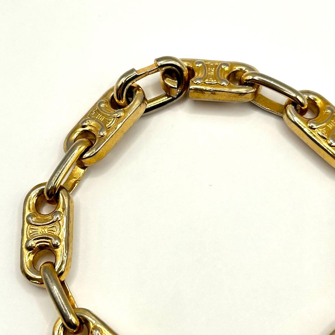 セリーヌ ブレスレット トリオンフ マカダム ゴールド ヴィンテージ