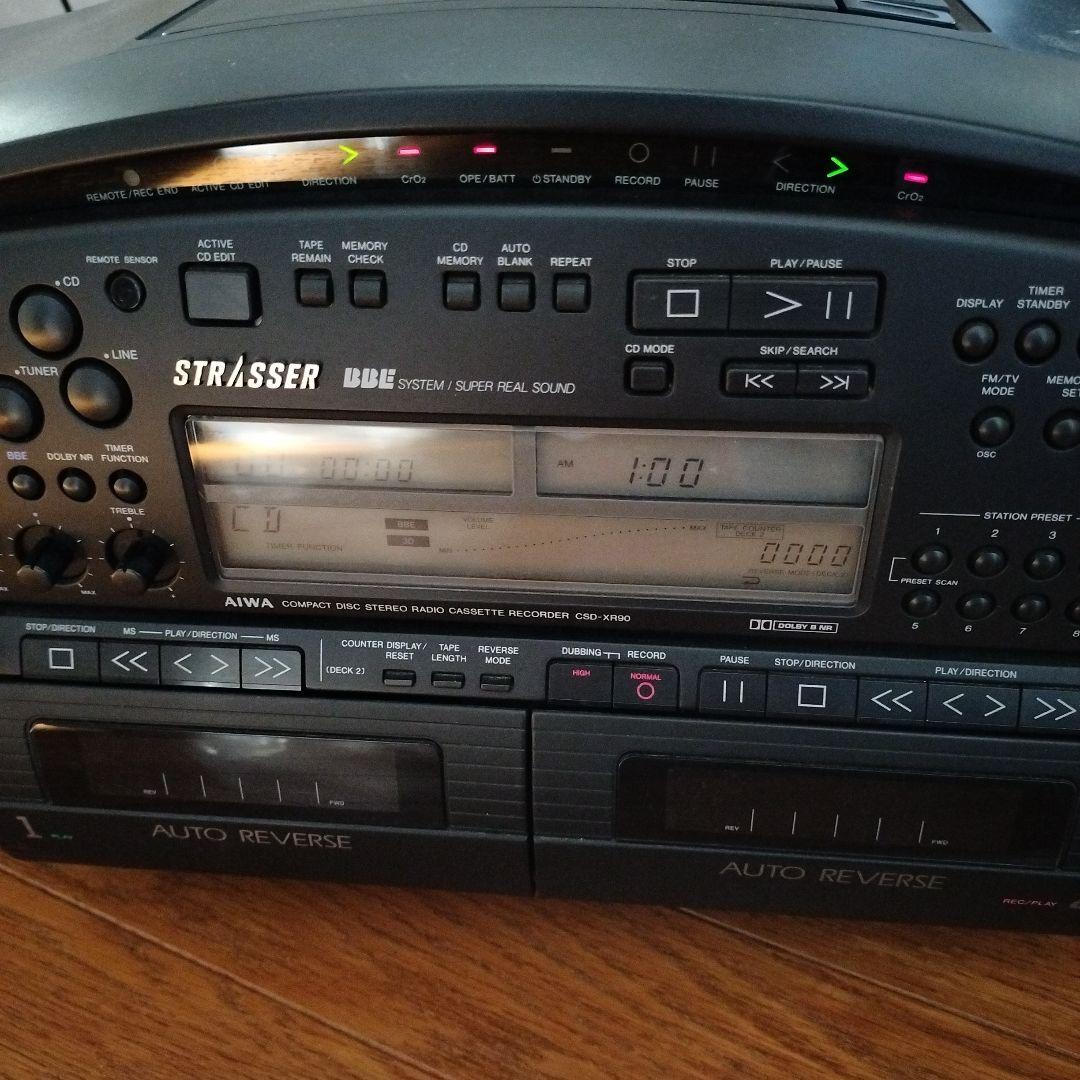 当時物】AIWA CSD-XR90 コンパクトディスクステレオ ラジカセ