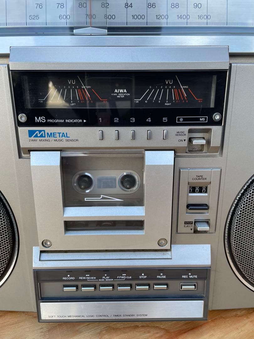 ジャンク】AIWA CS75X アイワ ステレオラジオカセットレコーダー