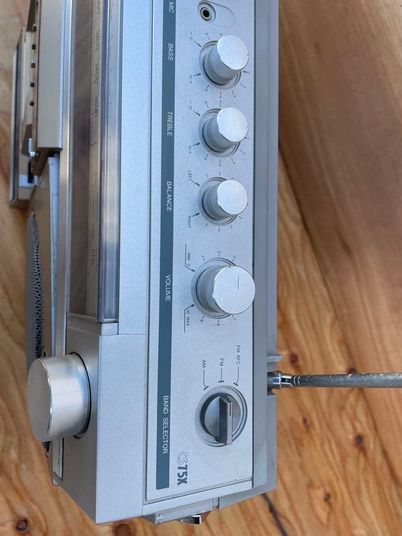 ジャンク】AIWA CS75X アイワ ステレオラジオカセットレコーダー