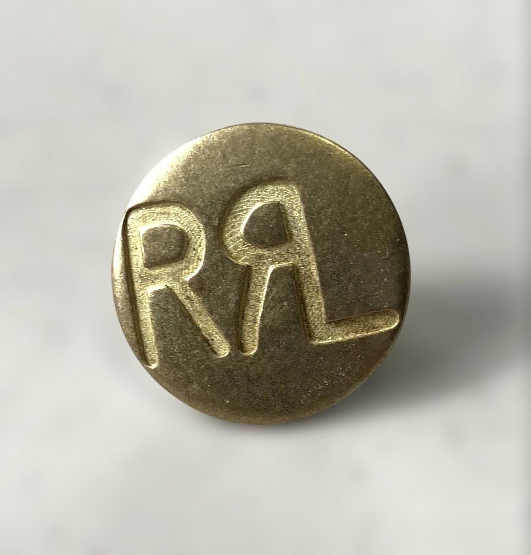 希少　RRL ダブルアールエル　ラルフローレン　ピンバッジ　ゴールド RRL Double RL Ralph Lauren Original Branded Pins and Badges