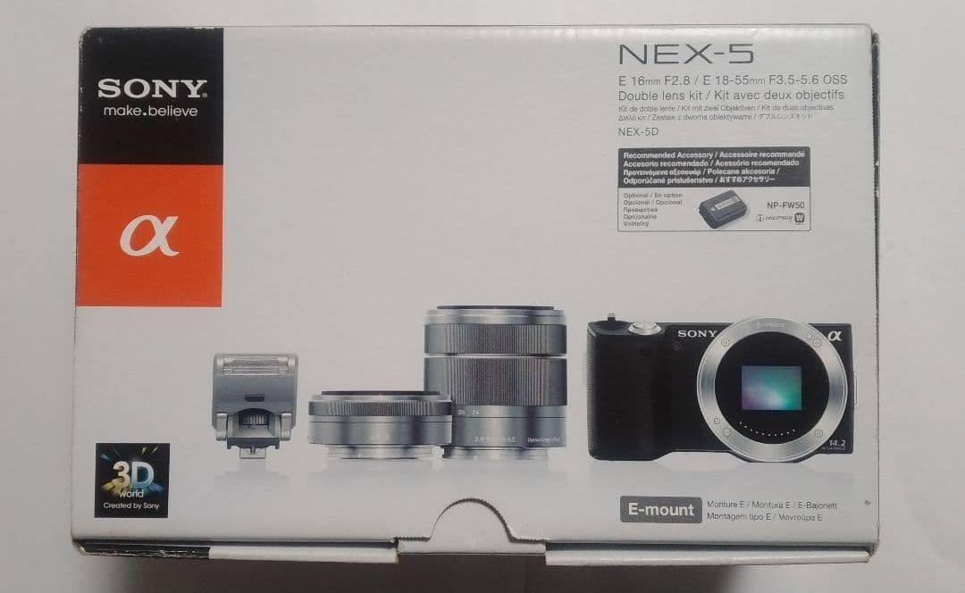 SONY NEX-5 シルバー ミラーレス一眼 本体と付属品の通販はau PAY