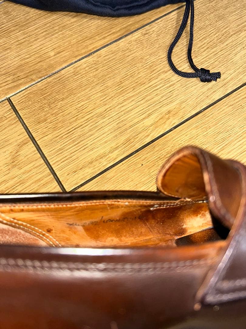 ラルフローレン ローファー クロケットアンドジョーンズ製 コードバン