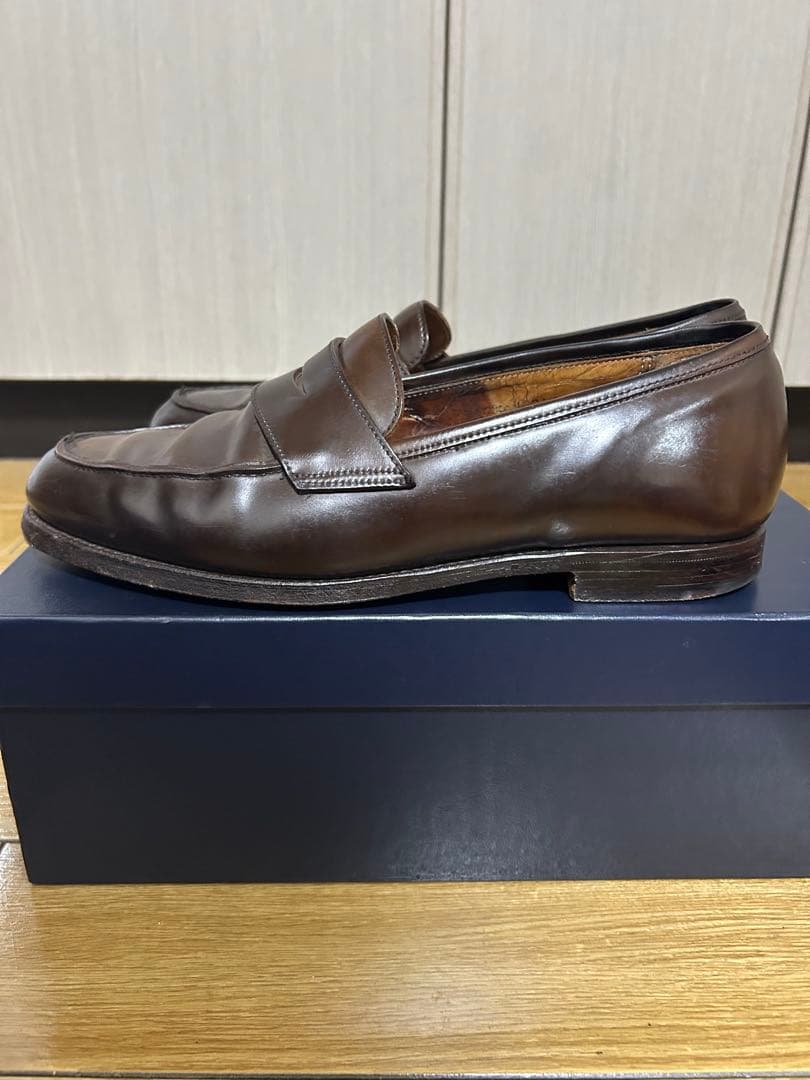 ラルフローレン ローファー クロケットアンドジョーンズ製 コードバン