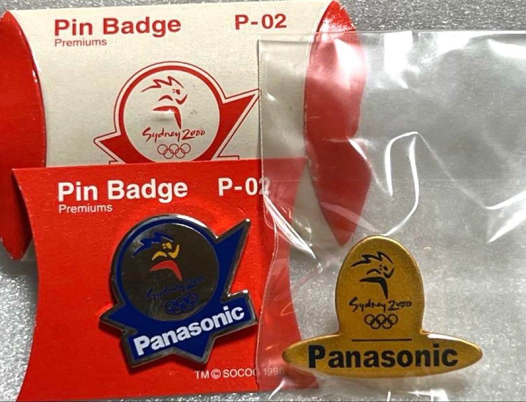 ピンバッジ Panasonic シドニー オリンピック2000年 2個セット - メルカリ