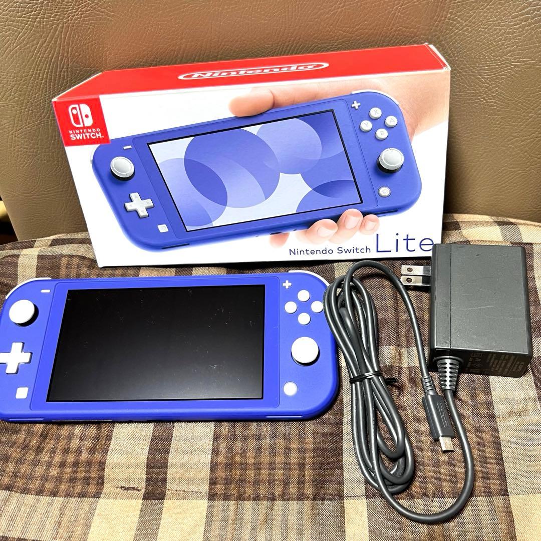 スイッチライト ブルー Switch LITE BLUE 箱付き - メルカリ