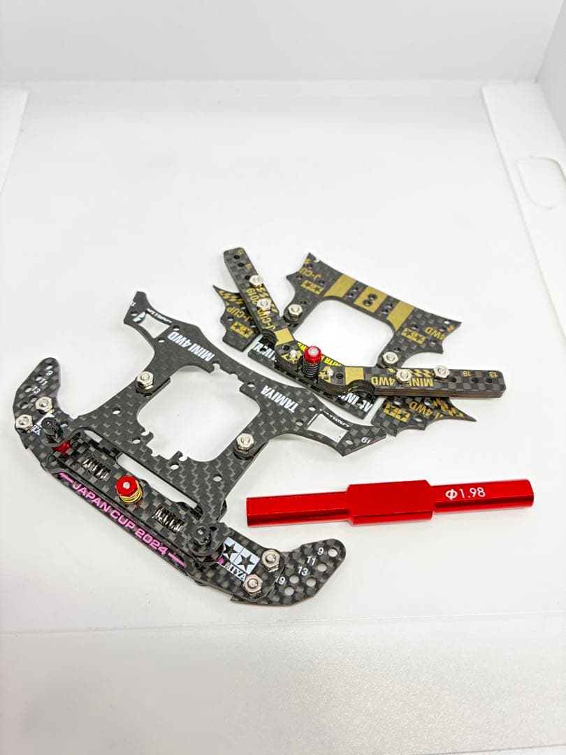 ミニ四駆 MSフレキ CNC前後一軸ユニット ATスライドダンパー リヤ