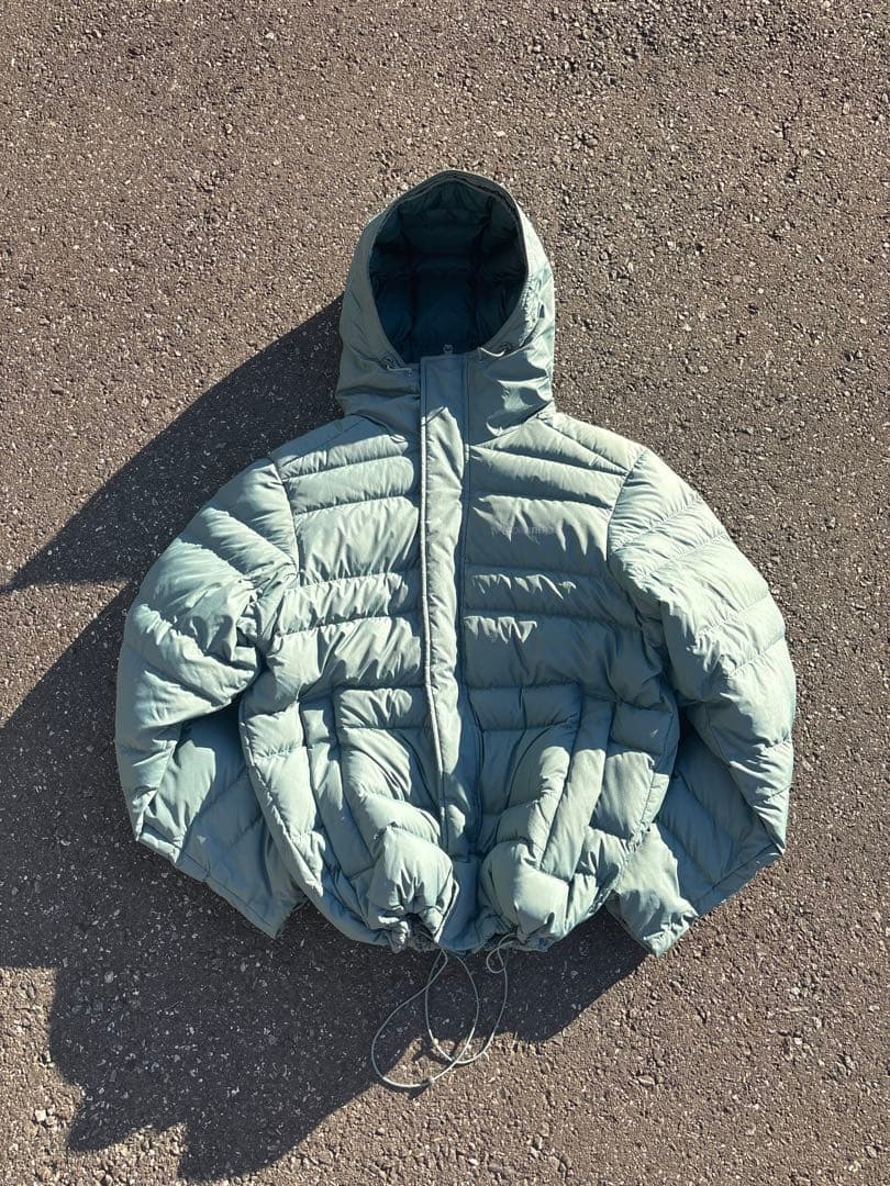 columbia パフダウンジャケット 水色 mont-bell - メルカリ