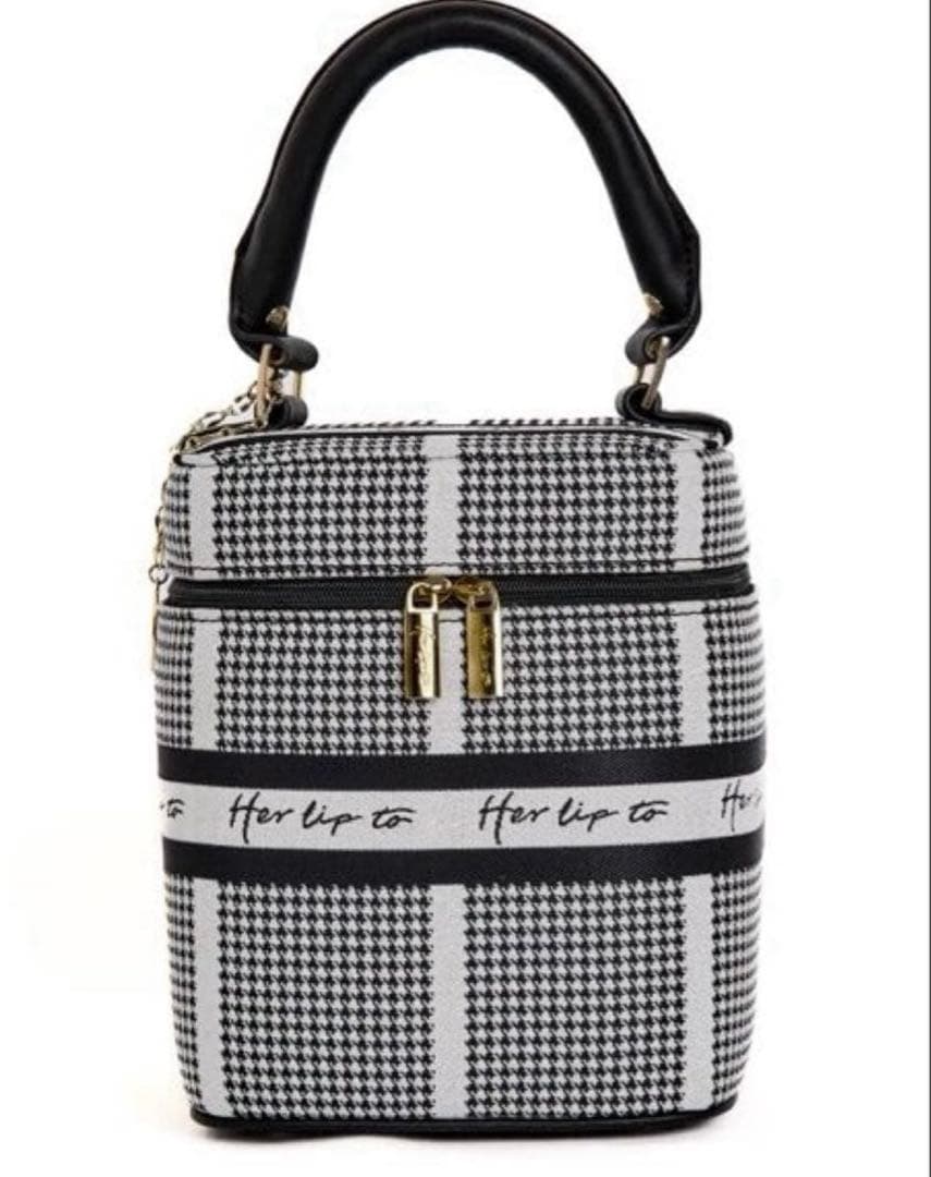 Herlipto Jacquard Vanity Bag silver バニティ - メルカリ