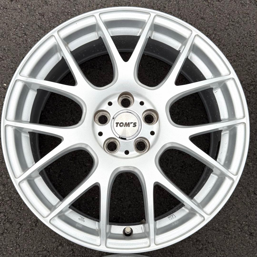 TOM’s トムス 17×7.0J +48 PCD100 5H ホイールセット
