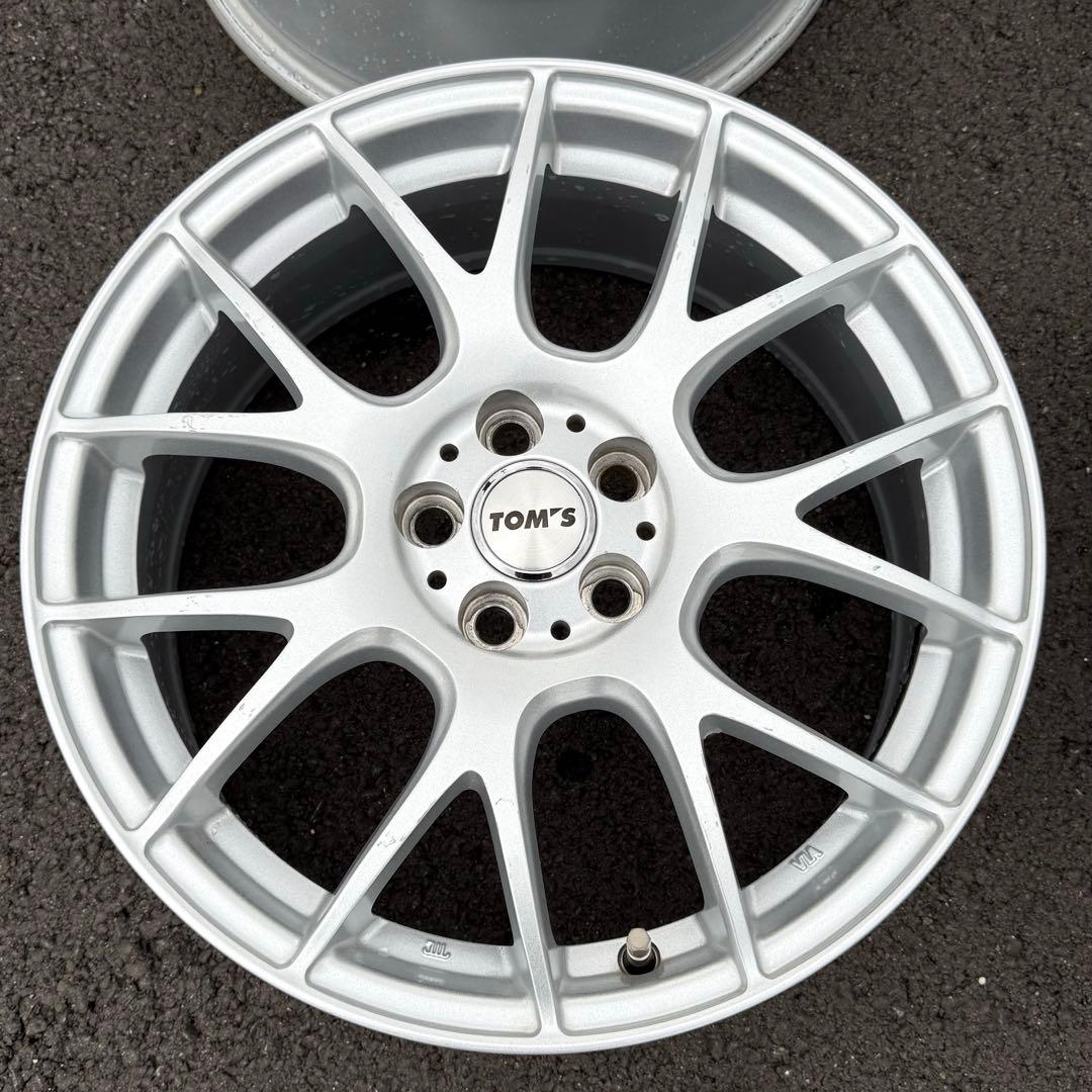 TOM’s トムス 17×7.0J +48 PCD100 5H ホイールセット