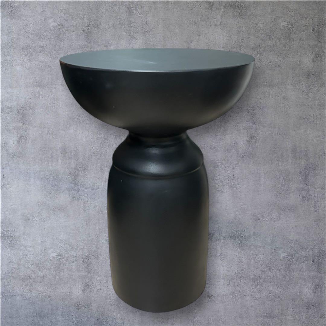 サイドテーブル　コンクリート製　ブラック① 楽天市場】【3/1限定☆10％クーポン配布中】コンクリート調インテリア