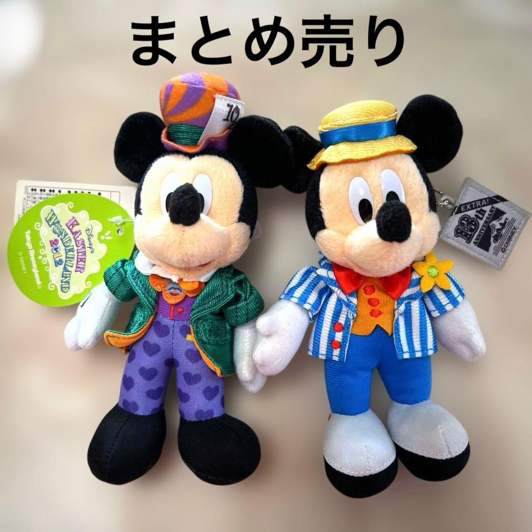 東京ディズニーリゾート ミッキーマウス ぬいぐるみバッジ まとめ売り