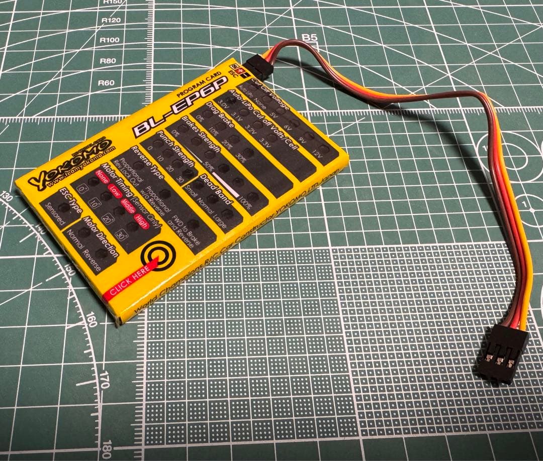 ヨコモ BL-EP6 ブラシレスモーターESC プログラムカード中古良品