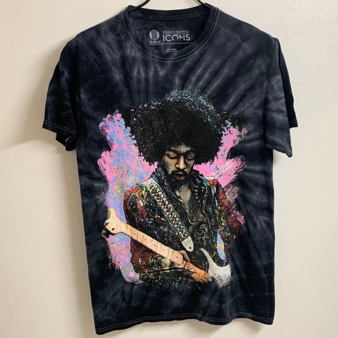 Jimi Hendrix Stephen Fishwick タイダイ染め加工 T - メルカリ