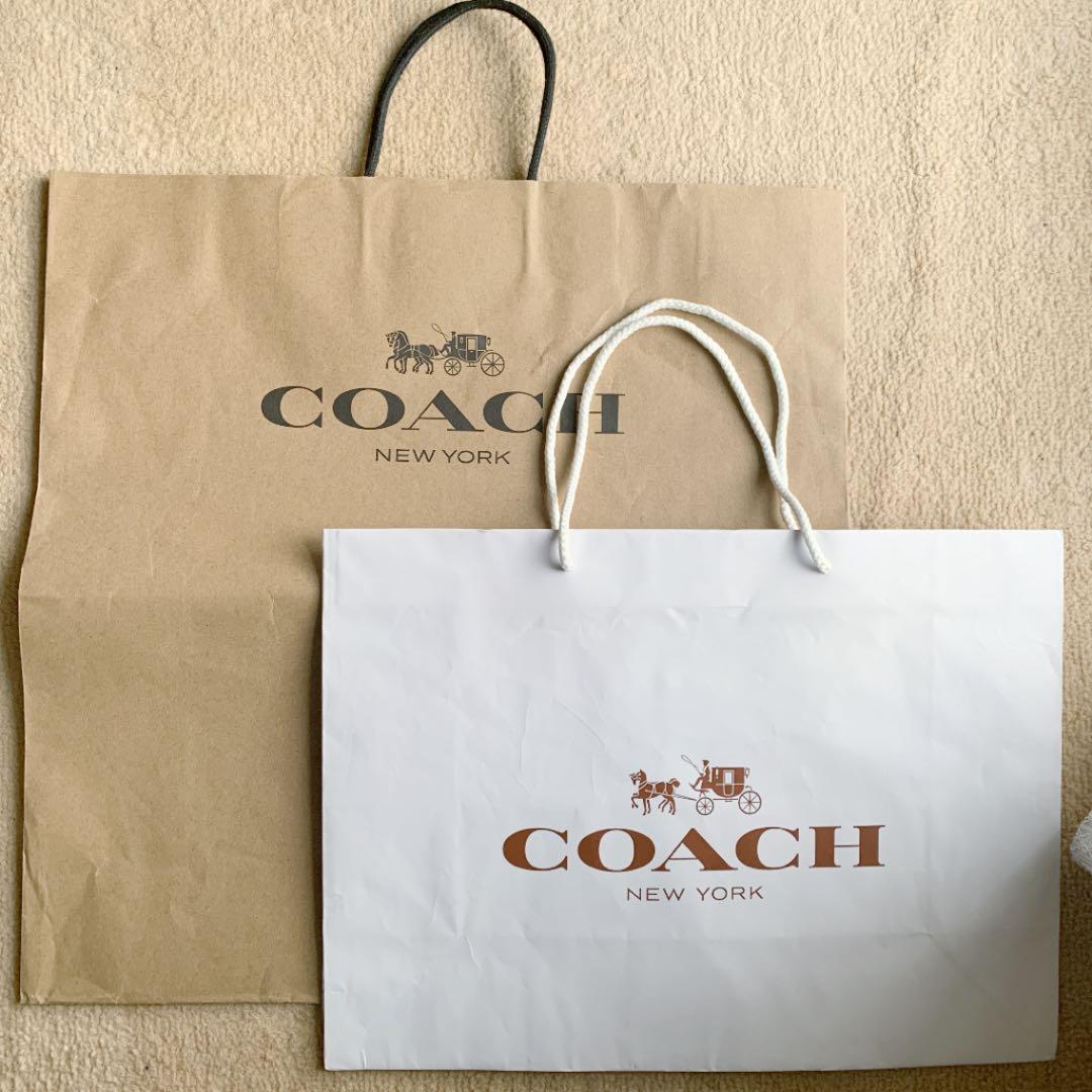 コーチ ショッパー ショップ袋 紙袋 バッグ 財布 ポーチ マフラー
