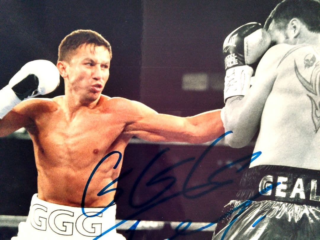 ゲンナジー・ゴロフキン直筆サイン入り特大写真…オリンピック