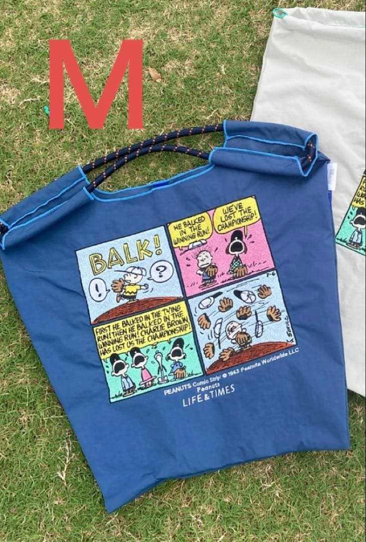 Ball&Chainスヌーピー Baseball トートバッグMネイビー西宮阪急 Ball&Chainスヌーピー Baseball トートバッグMネイビー西宮阪急