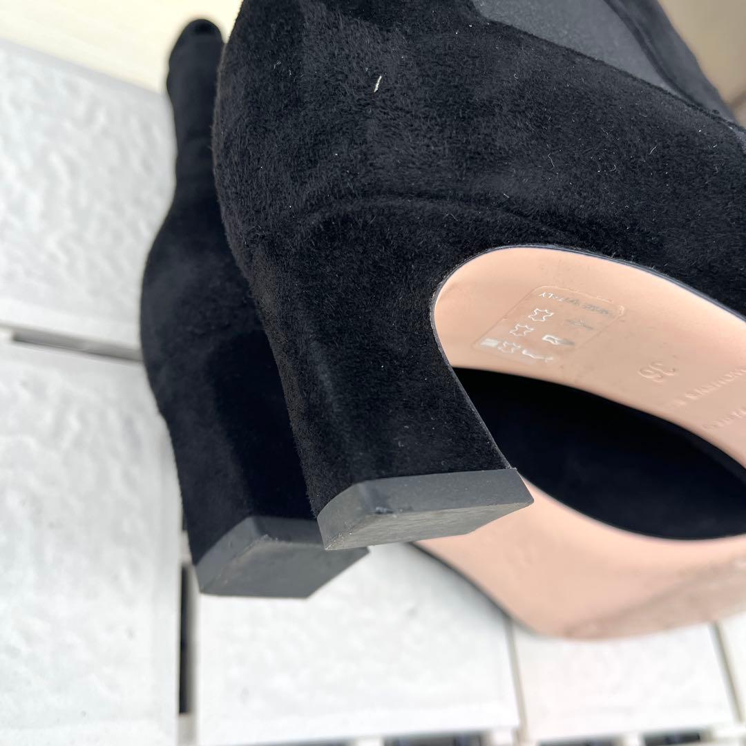 36 Roger Vivier サイドゴア ショートブーツ 黒 23 - メルカリ