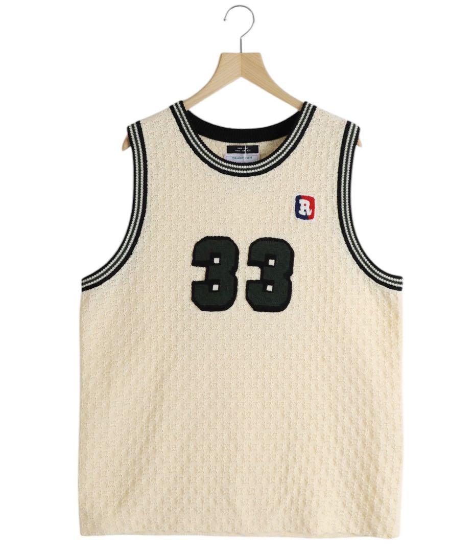 新品 RICE NINE TEN ニット製バスケットシャツ 新品 RICE NINE TEN ニット製バスケットシャツ