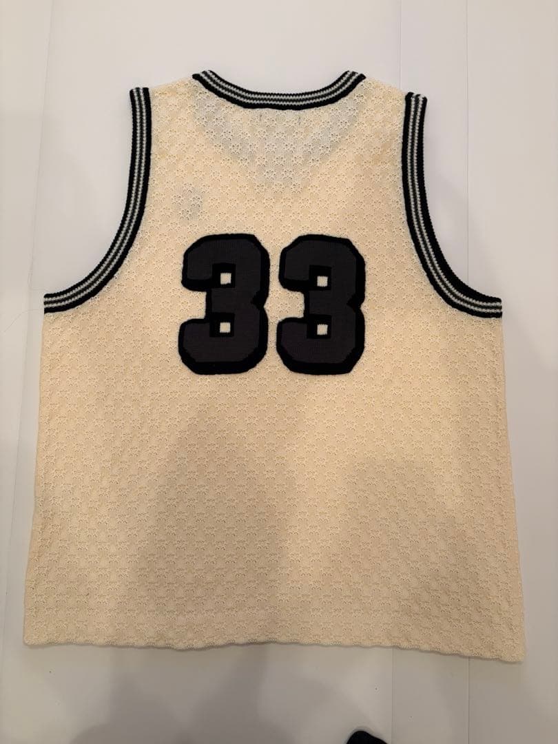 新品 RICE NINE TEN ニット製バスケットシャツ