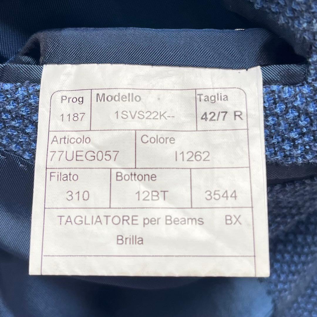 <美品>TAGLIATORE × ブリッラ ブルー コットン ジャケット 42 美品>TAGLIATORE × ブリッラ ブルー コットン ジャケット 42 - メルカリ