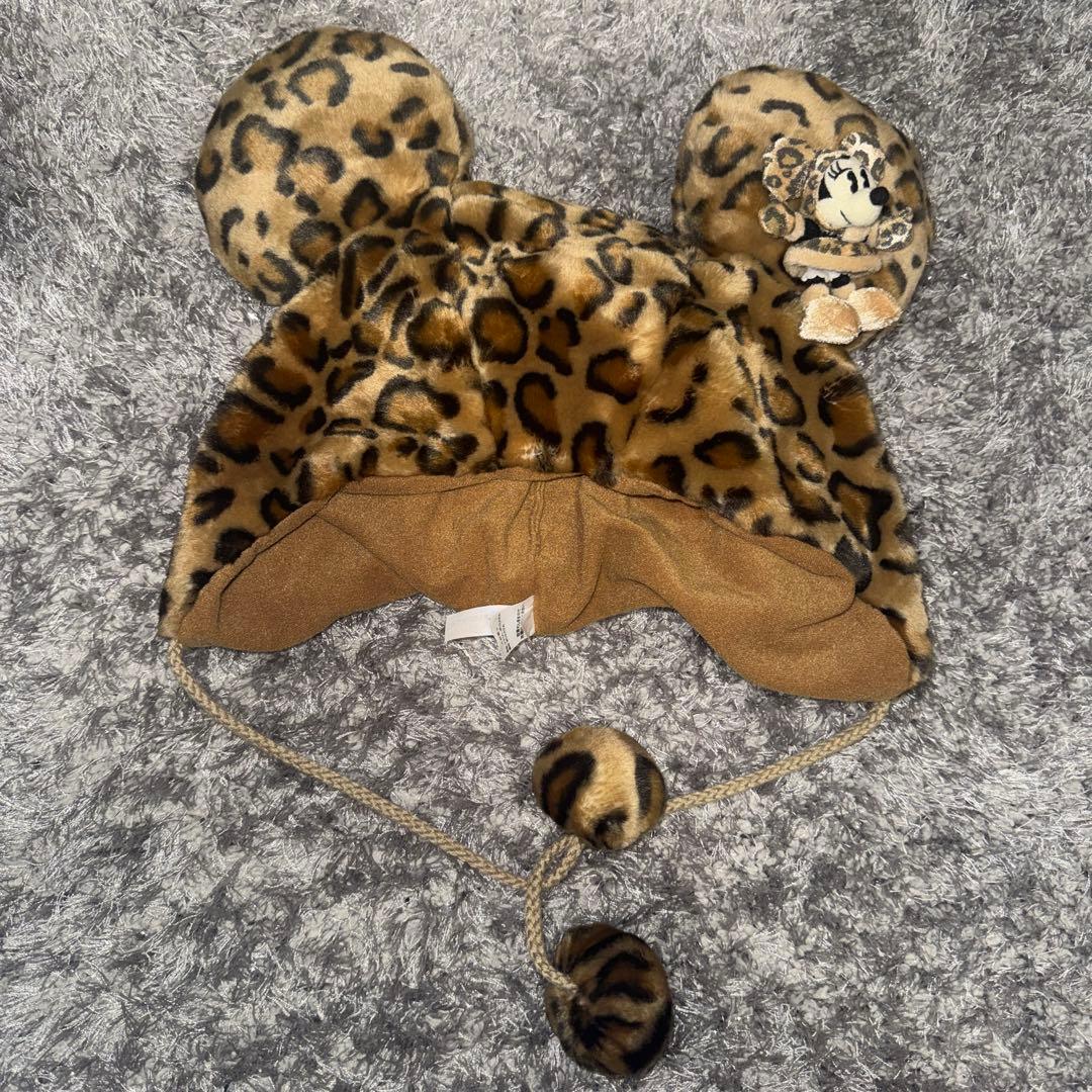 ディズニー ミニーマウス ヒョウ柄キャップ 58 - メルカリ