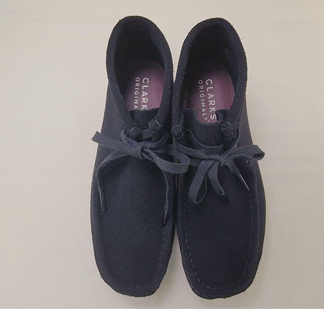 クラークス ワラビーブーツ ブラック スエード UK5.5 24.5cm