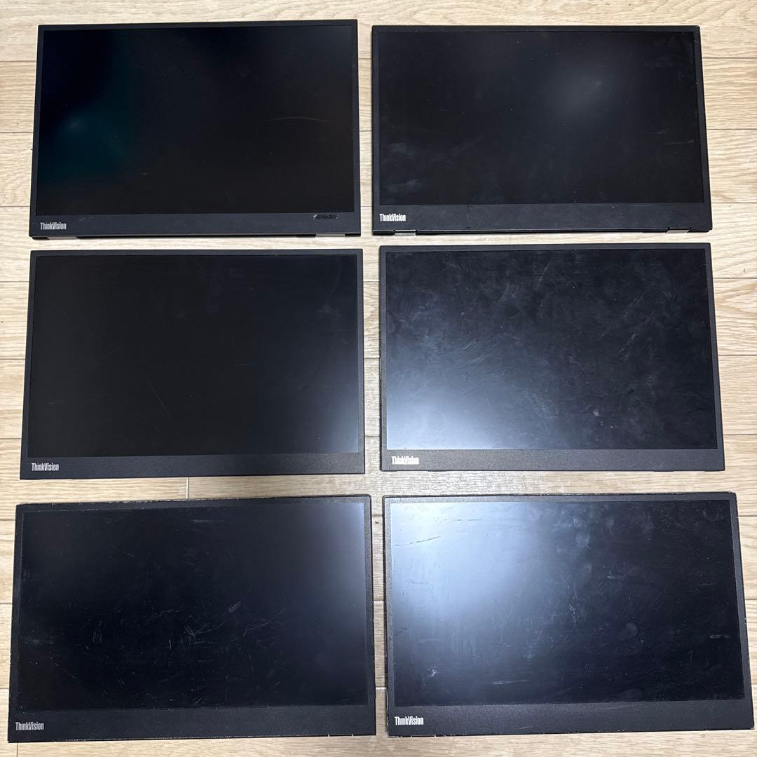 Lenovo Thinkvision M14d M14 6台セット　ジャンク Lenovo Thinkvision M14d M14 6台セット ジャンク - メルカリ