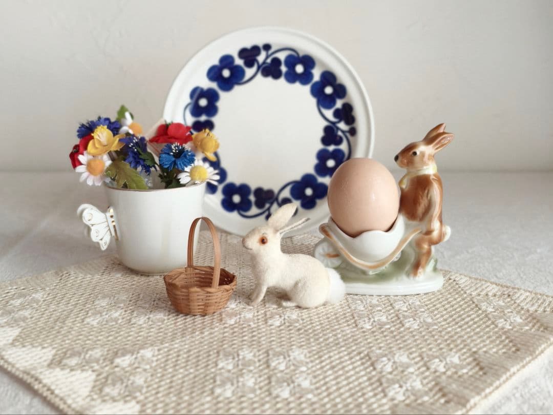 【✳︎toto✳︎さま】vintage ୨୧ 真っ白な 可愛い ウサちゃん