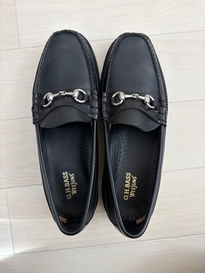 ジーエイチバス G.H.BASS WEEJUNS ビットローファー 27cm 黒