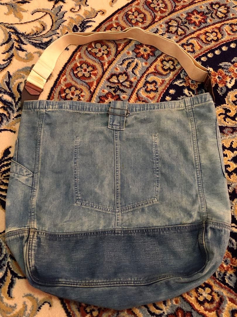 希少 RRL デニム オーバーオール ショルダーバッグ ラルフ