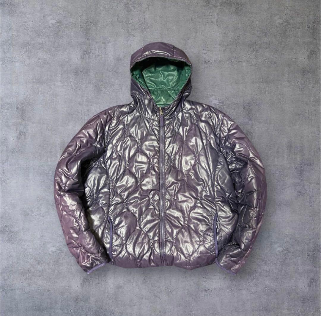 old UNIQLO 00s down jacket y2k 光沢 キルティング - メルカリ