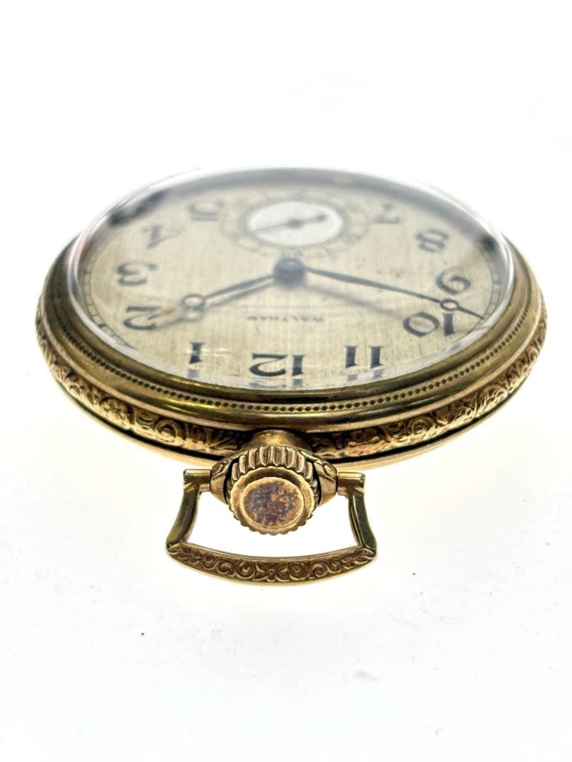 カ*ジ様 [15049]稼働品！Waltham 懐中時計 14Kgf 手巻き