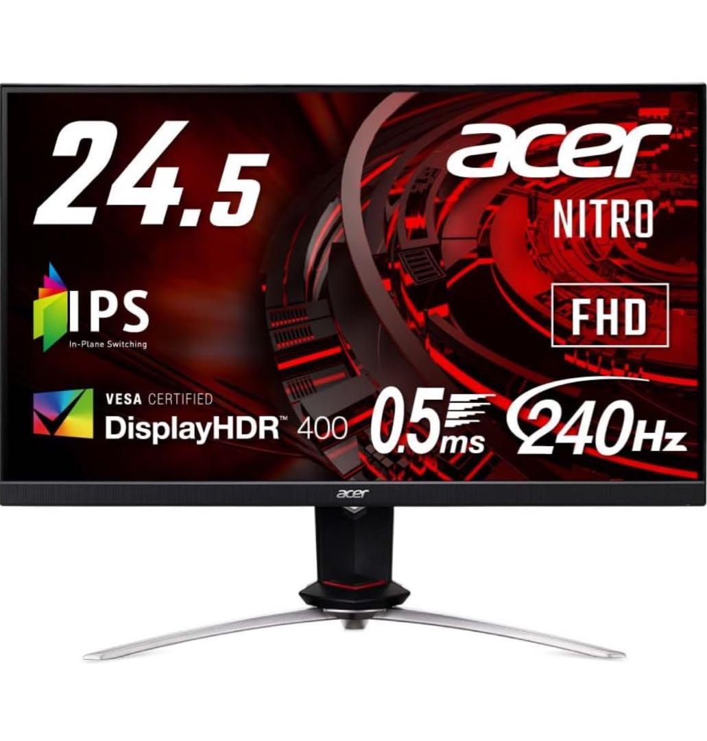 新品Acer XV253Q モニター 24.5 IPS 0.5ms 240Hz