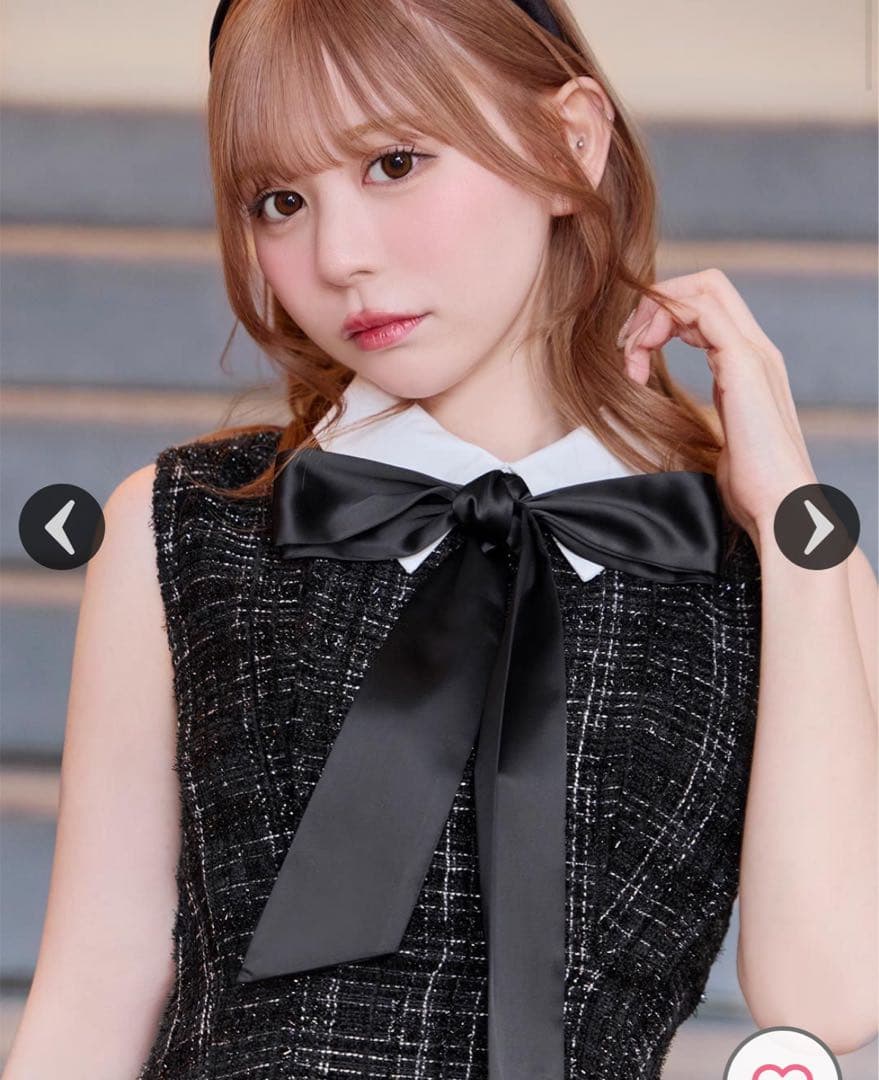 リボンツイードミニワンピース♡XS♡新品・未着用タグ付き♡ミシェル