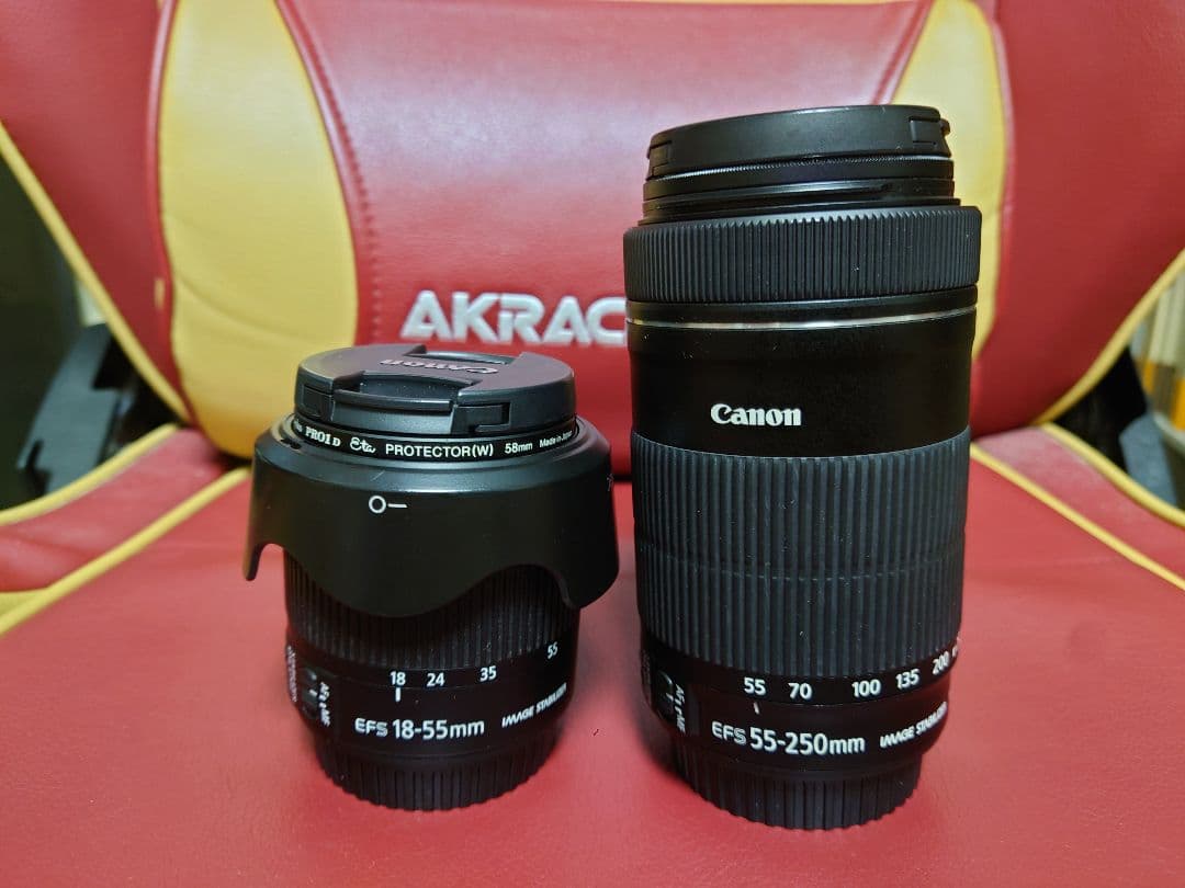 Canon EF-S 18-55mm & 55-250mm レンズセット Canon EF-S18-55mmと55-250mmの新旧キットレンズを比較してみる。: 君