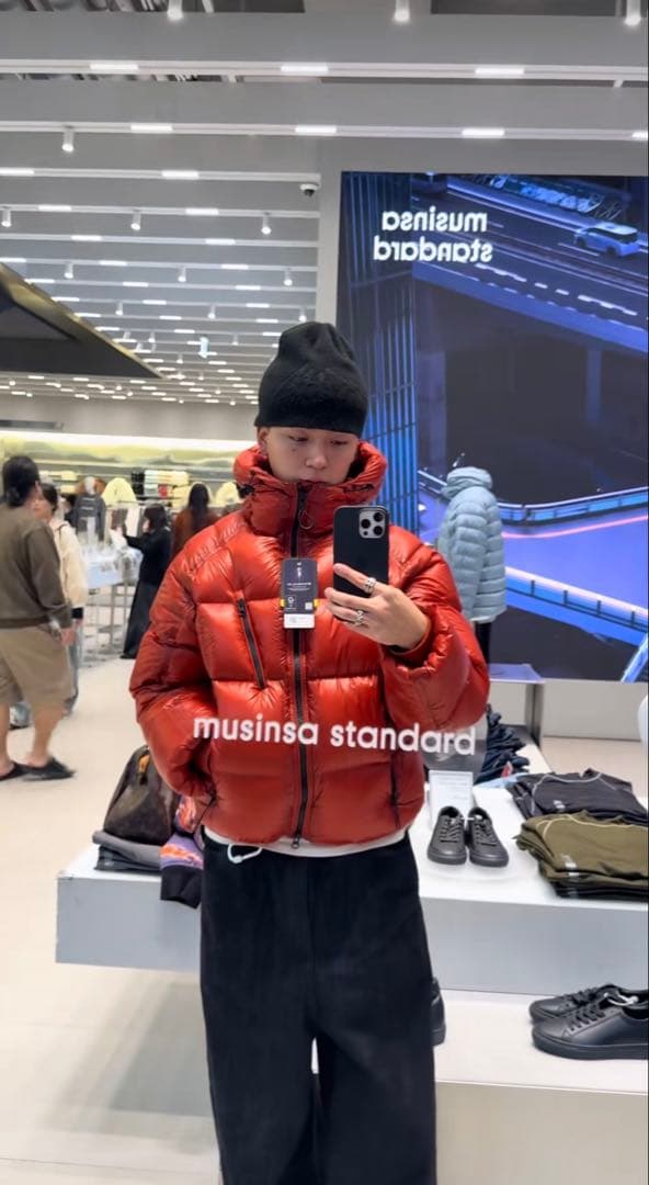 かつき君着用　MUSINSA standard ダウン　M MUSINSA STANDARD MEN'S_ダウンプッパーショートペディン_6色 (MUSINSA