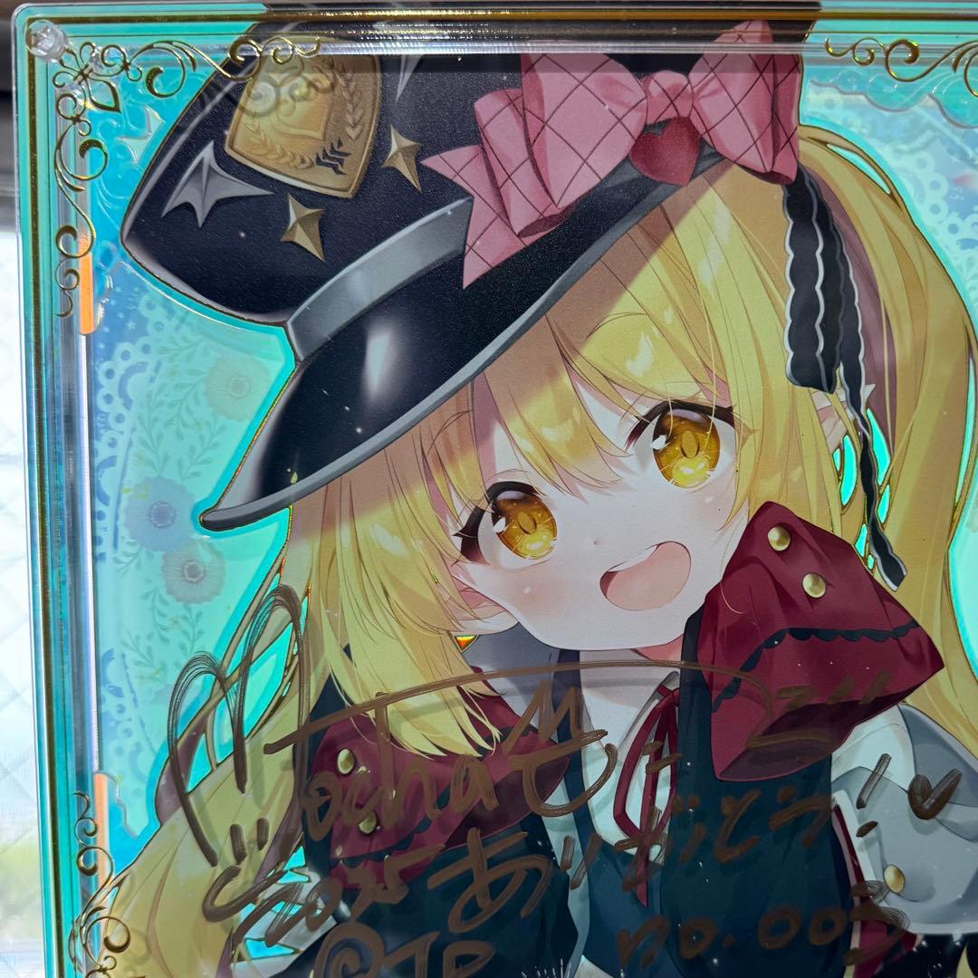 丹花イブキ 受注生産 風林火山 直筆サイン アクリル複製画 ブルー