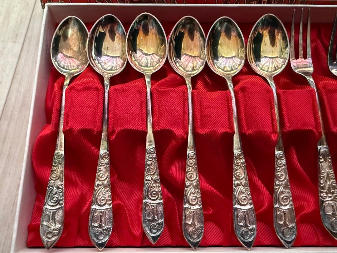 中古】銀 食器 カトラリー UD 800 DELUXE スプーン フォーク