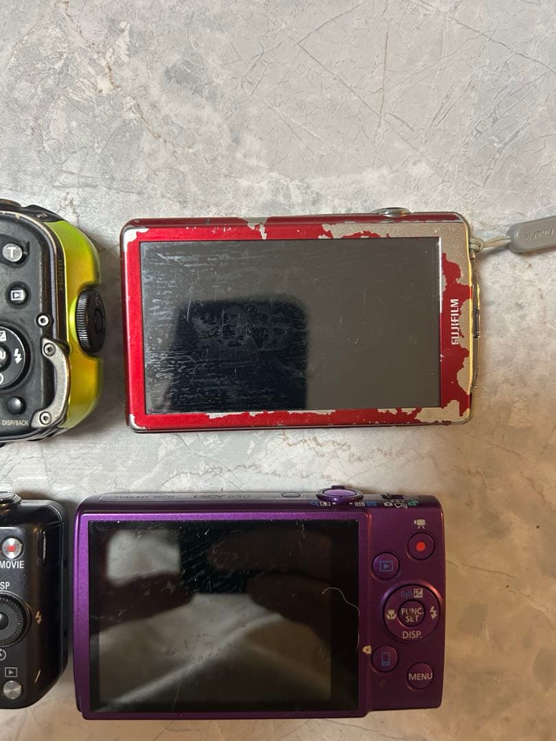 コンパクトデジカメ4台まとめ売り（ジャンク品）