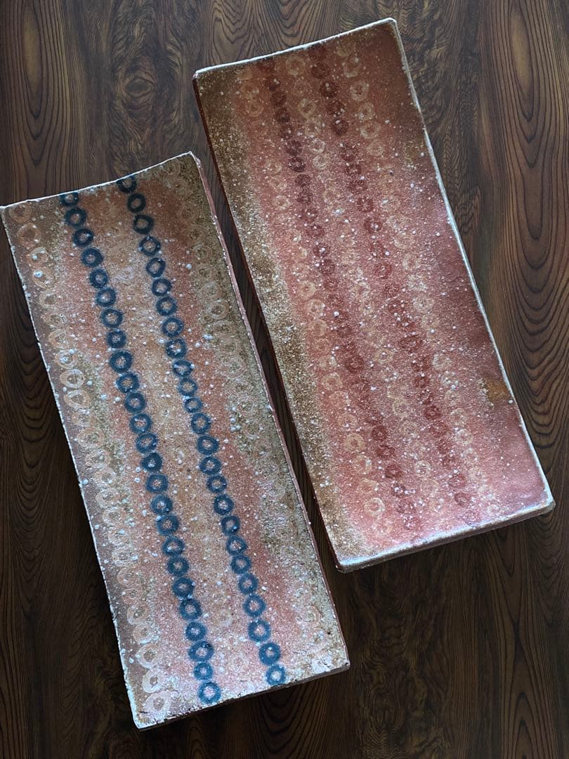 信楽焼 Shigaraki 特大皿 2枚組 井村侊生 P06 - メルカリ