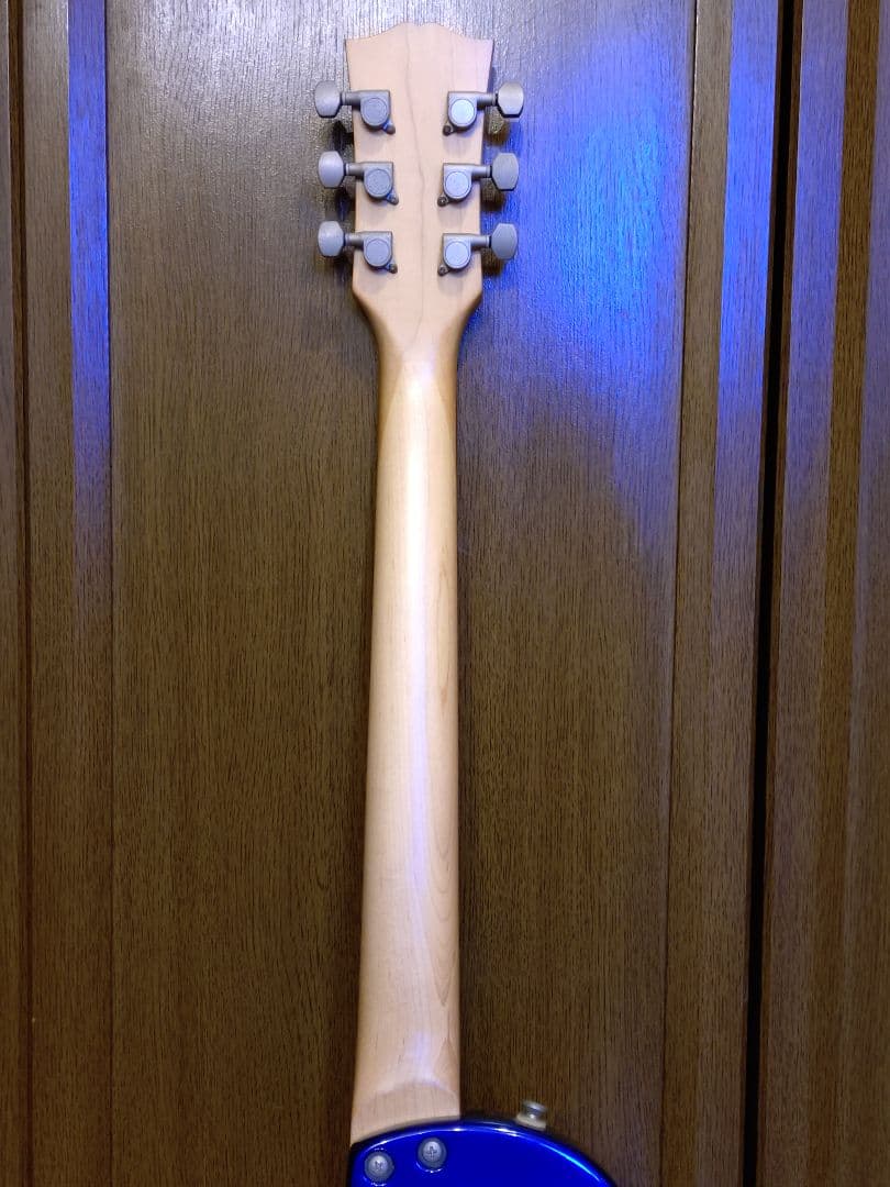 USED】Burny_レスポール_エレキギター_ジャンク品扱い_ブルー