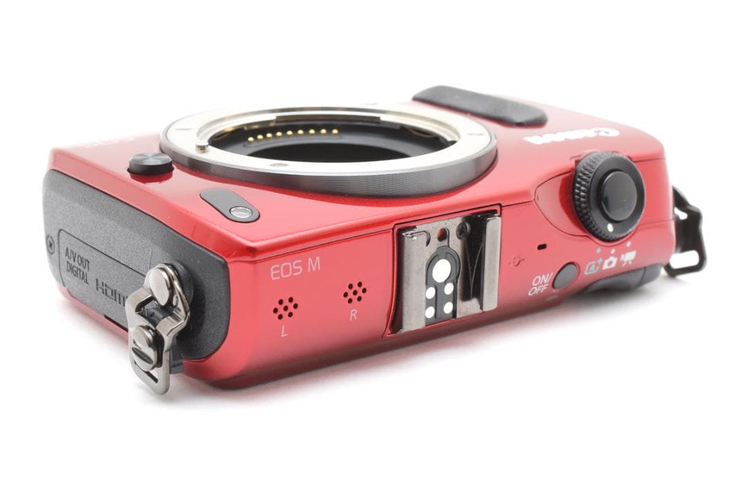 超美品 Canon EOS M ミラーレスデジタルカメラボディ レッド キヤノン